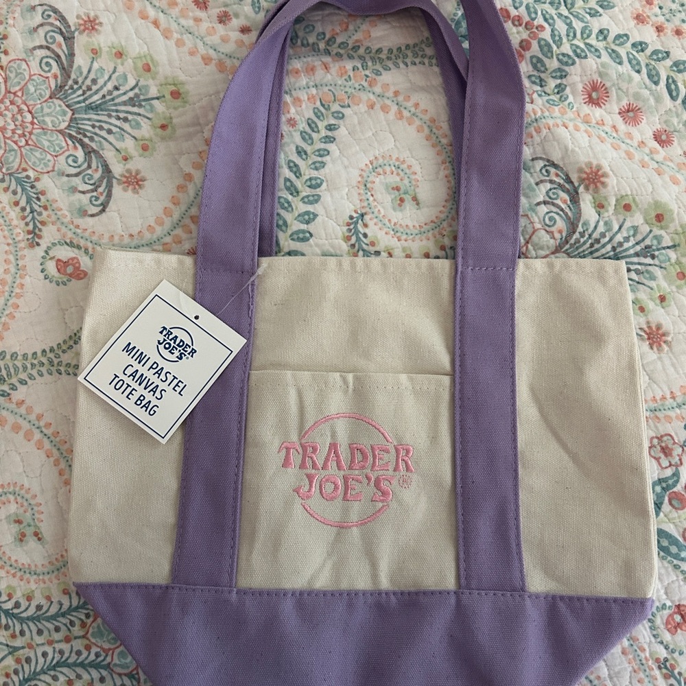 Trader Joe’s Mini Pastel Canvas Totebag